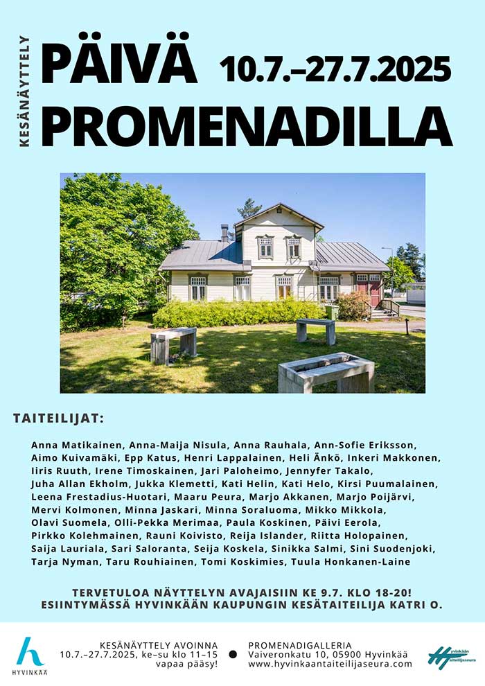 Päivä promenadilla taidenäyttely hyvinkäällä