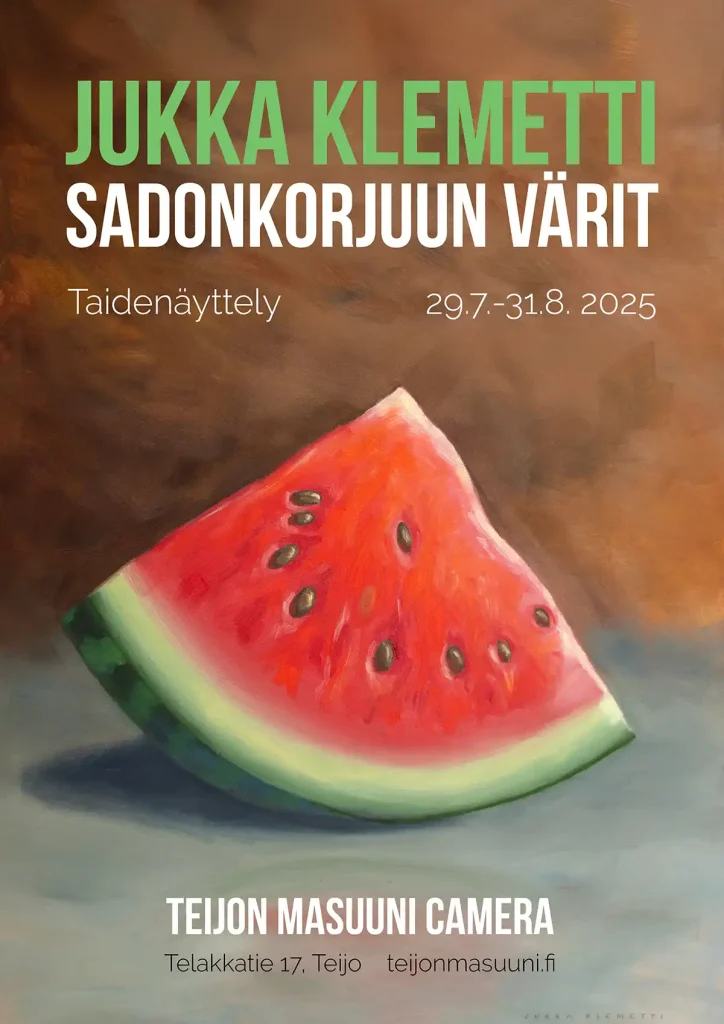 taidenätttely teijon masuuni, jukka klemetti, sadonkorjuun värit