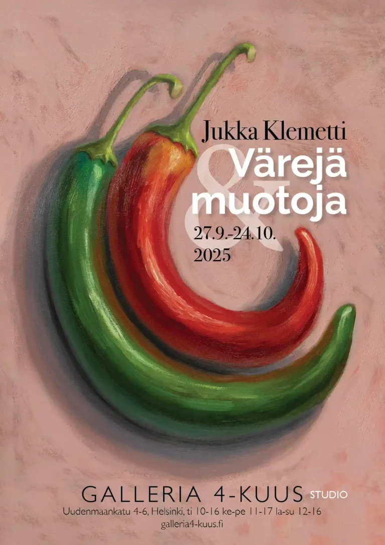 Värejä&muotoja, jukka klemetti taidenäyttely, galleria 4-kuus, helsinki