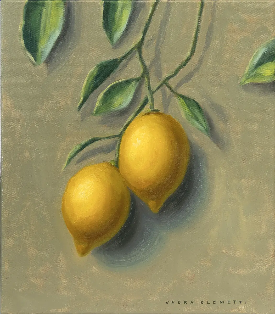 jukka klemetti, sisilian sitruunat, öljymaalaus