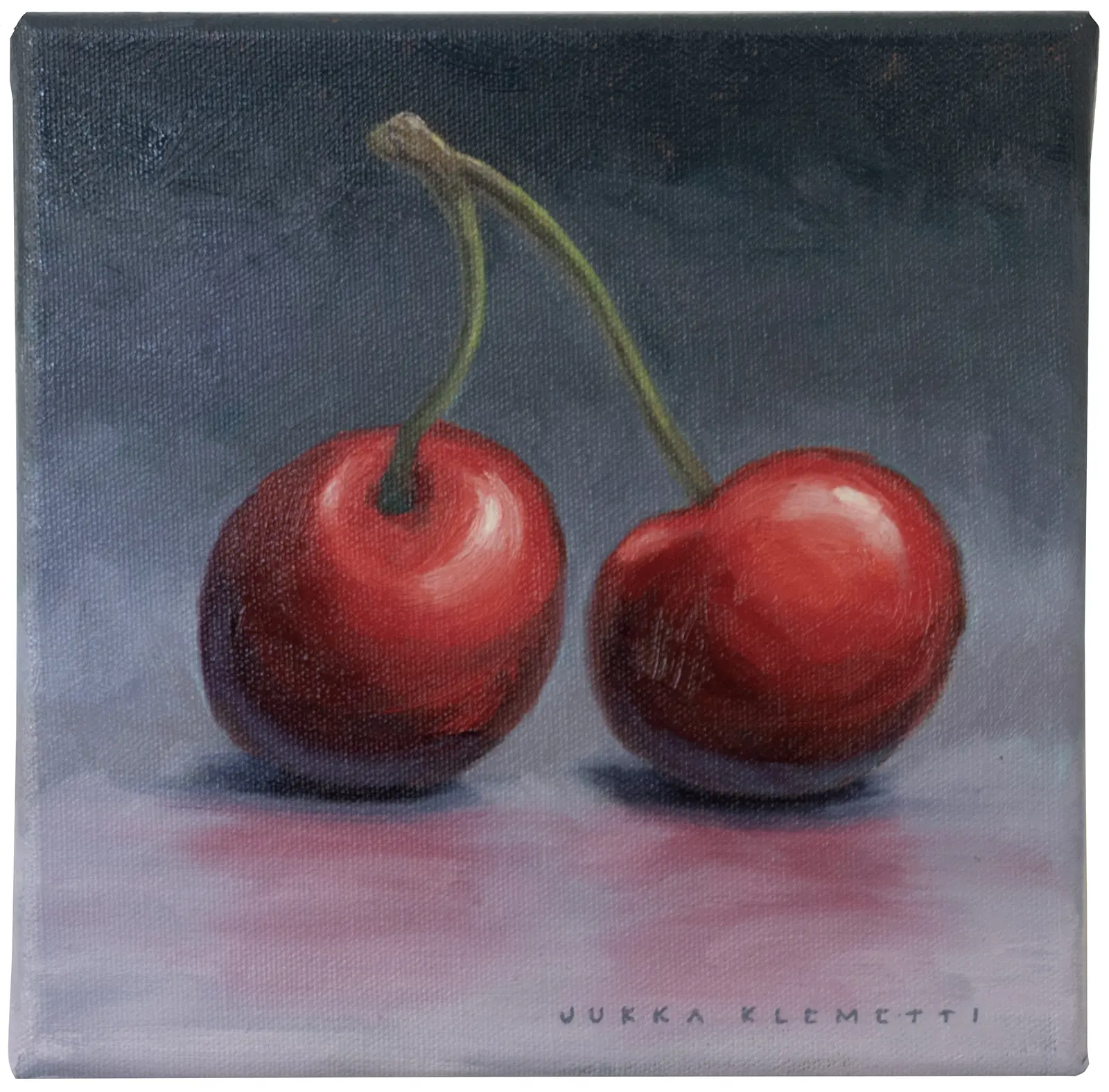 jukka klemetti öljymaalaus kirsikat