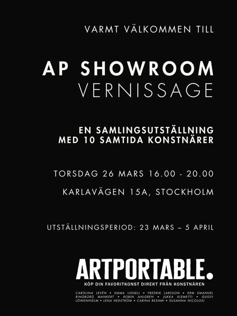 art portable showroom vernissage