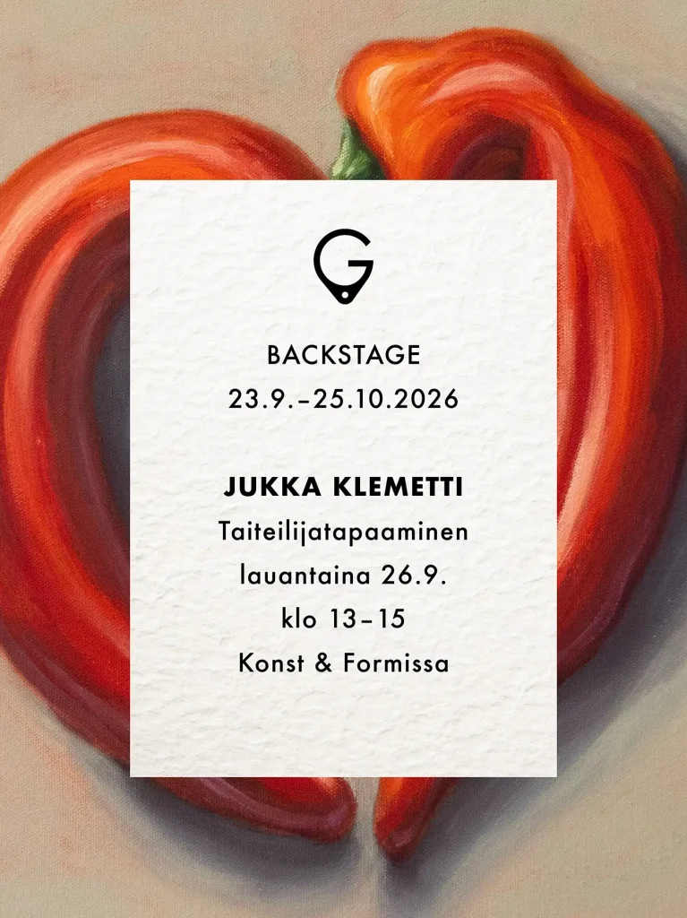 gumbostrand konst & forma backstage jukka klemetti taidenäyttely